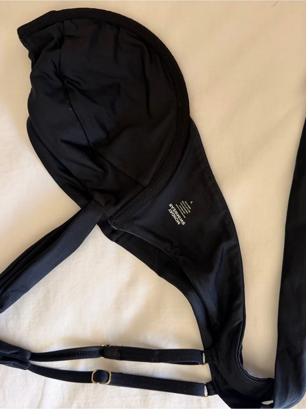 Monday Swimwear Black Underwire Bikini Top